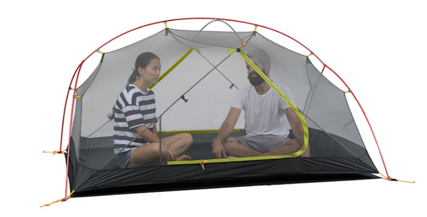 картинка Палатка Naturehike Mongar 2-местная, алюминиевый каркас, сверхлегкая, темно-синяя