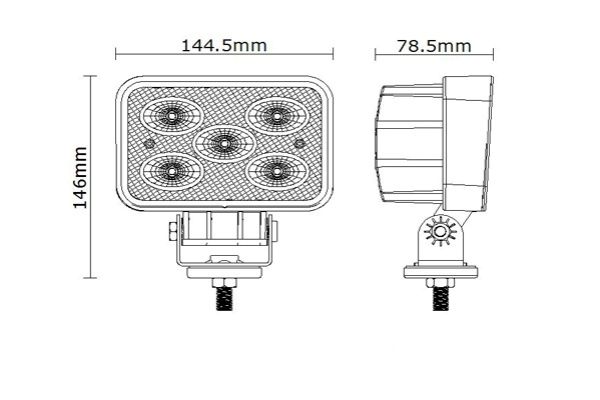 картинка Фара светодиодная ближнего света Т-1050/120 50W