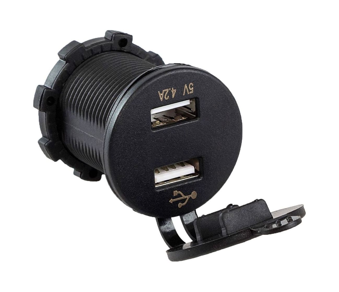 картинка Разъем USB 5В 4.2А и вольтметр цифровой 5-30 В