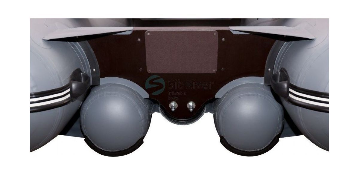 картинка Надувная лодка ПВХ Абакан 380 Jet, фальшборт, красный/черный, SibRiver