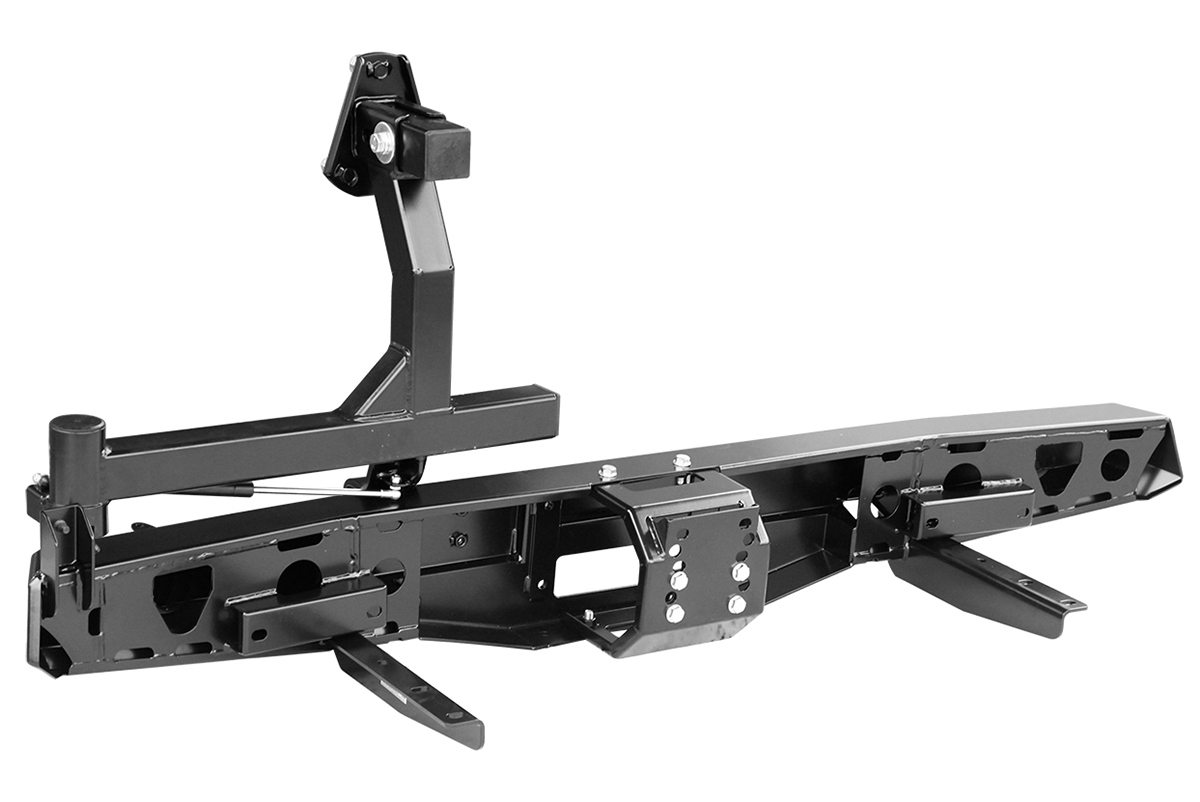 картинка Бампер задний РИФ Буханка с площадкой под лебедку и калиткой лифт