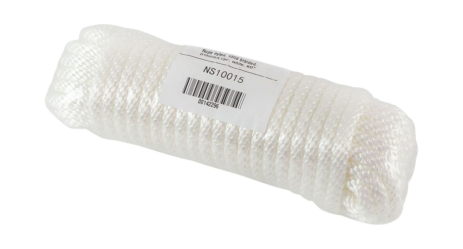 картинка Веревка сплошного плетения d10мм, L15м белый, Marine Rocket