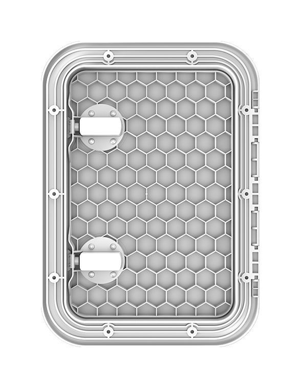 картинка Люк смотровой белый, SeaFlo, 315 х 440 мм