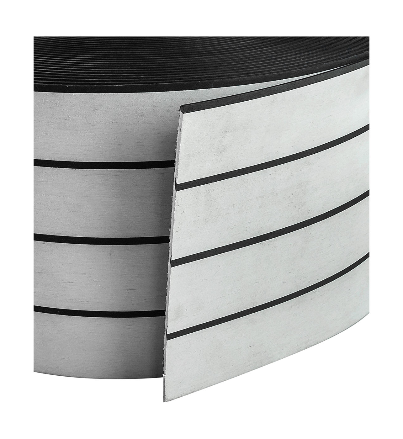 картинка Покрытие палубное 200ммx5мм, серый, черная полоса, Marine Rocket