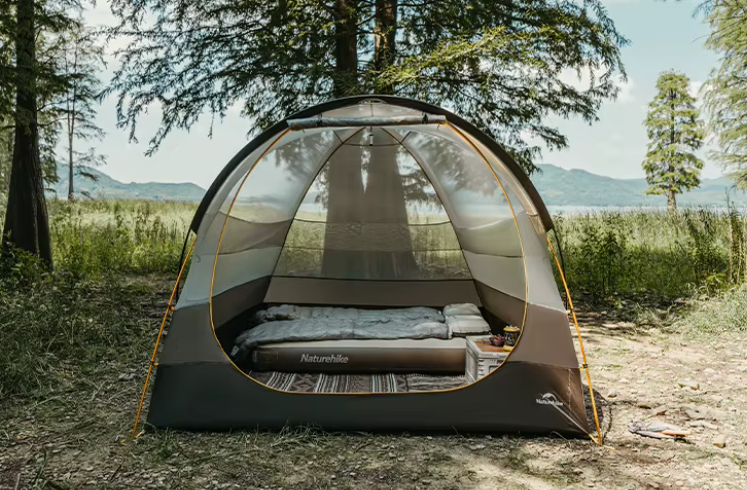 картинка Палатка Naturehike KOTA 6, 6-местная, алюминиевый каркас, серо-коричневая