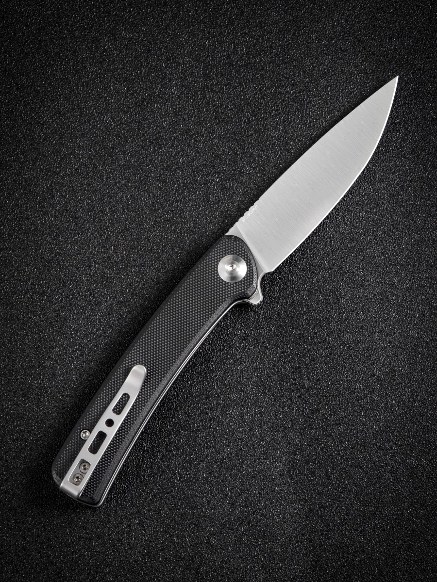 картинка Складной нож SENCUT Neches 10Cr15CoMoV Steel Satin Handle G10 Black