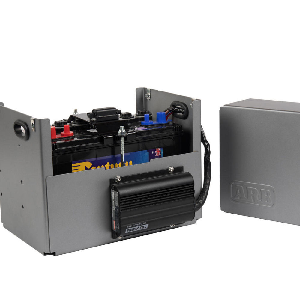 AUX BAT KIT WITH 12IN BATT BOX|WITH BOX, LOOM & BCDC1225DARB