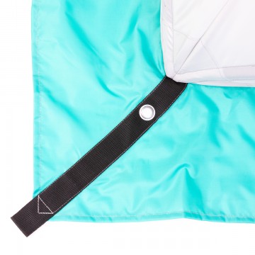 картинка Палатка зимняя PREMIER Куб утепленная 1,8х1,8, бирюза/серый