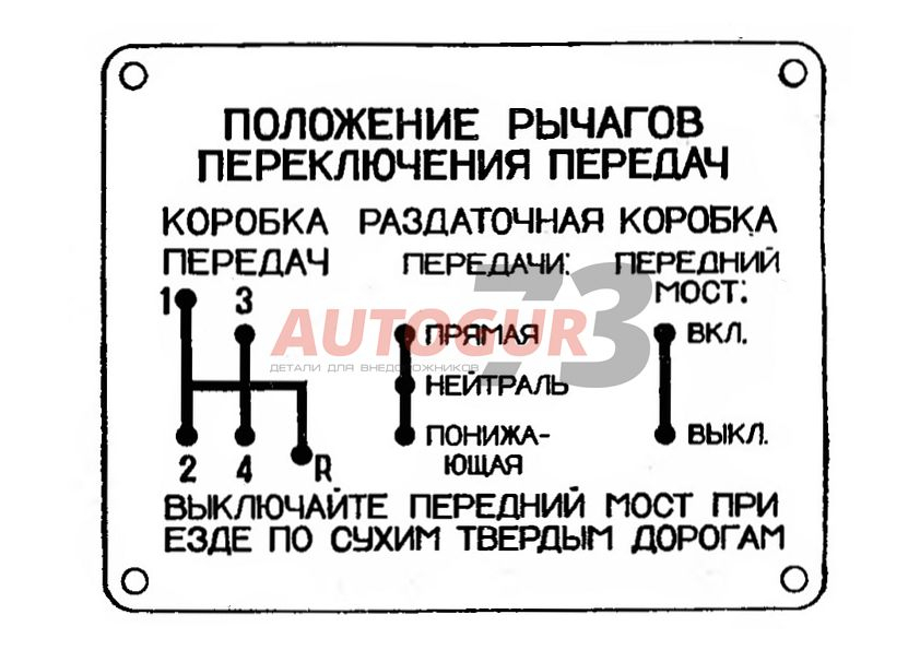 картинка Рычаг включения переднего моста РК УАЗ 469