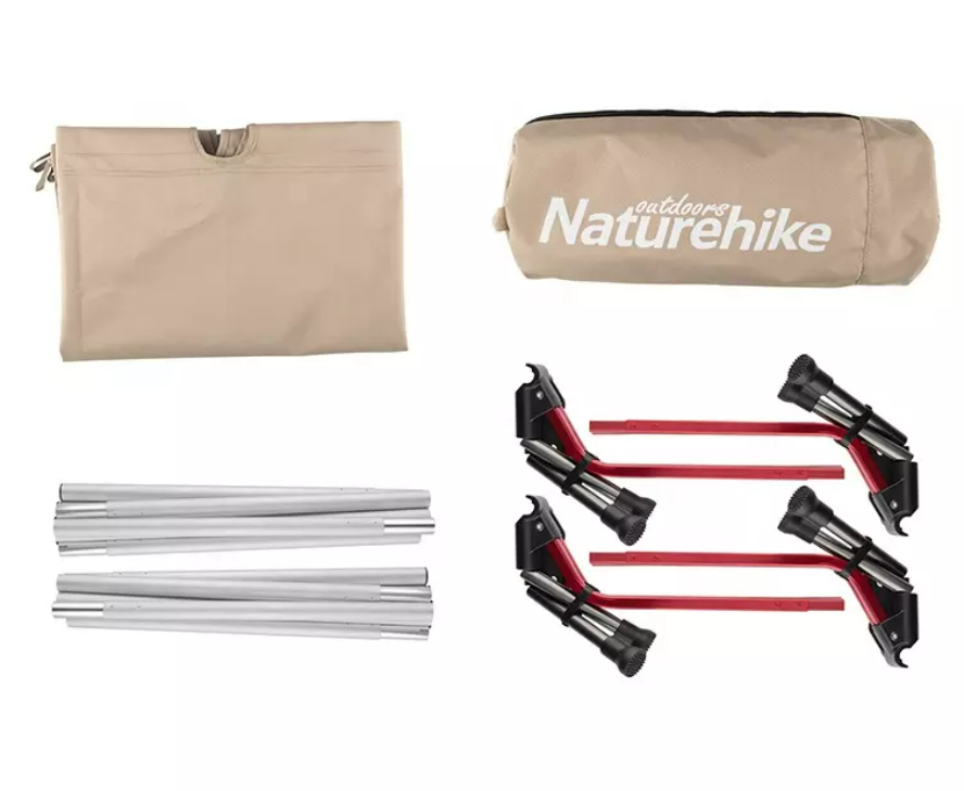 картинка Раскладушка Naturehike XJC07, 190х65х20 см, до 120 кг, хаки
