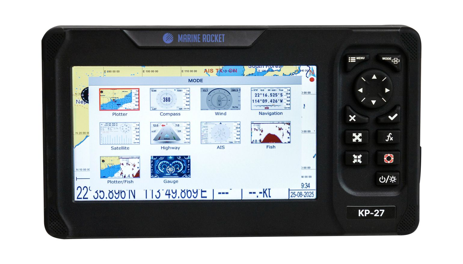 картинка Картплоттер морской 7" 27A с AIS, Marine Rocket