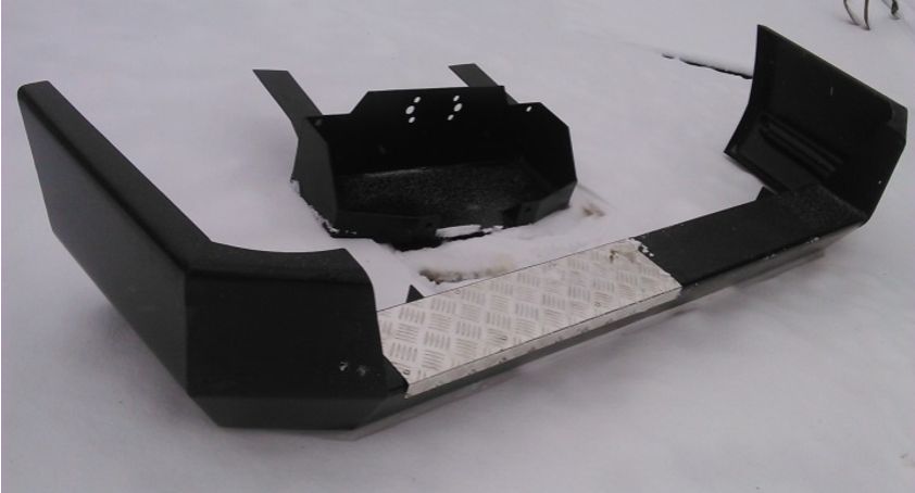 картинка Бампер задний УАЗ Патриот "Партизан" со скрытой площадкой под лебедку