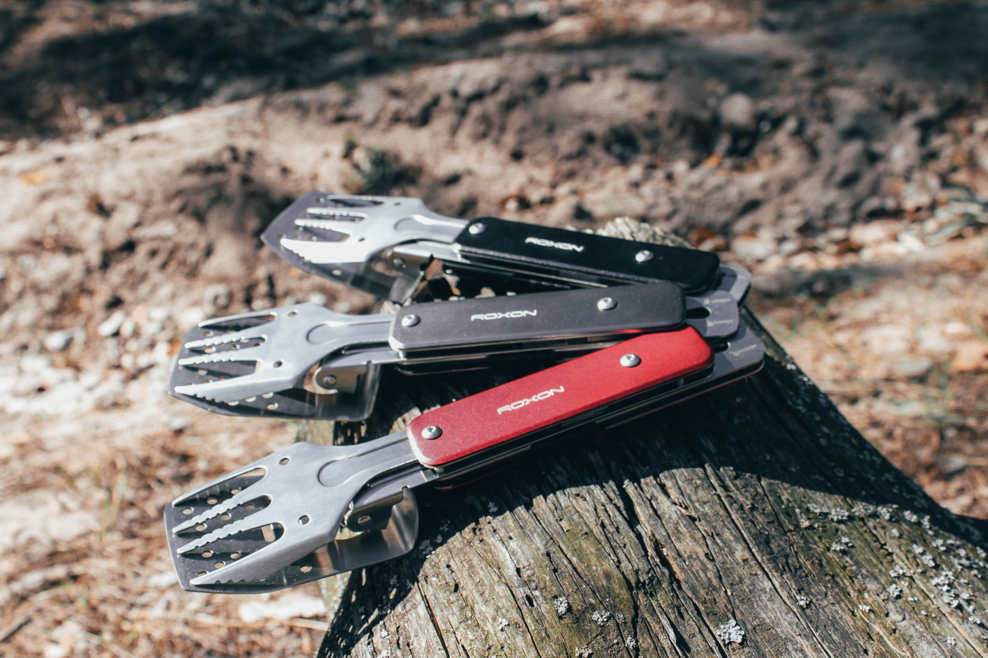 картинка Компактный мини набор для барбекю Roxon (серый) S602G