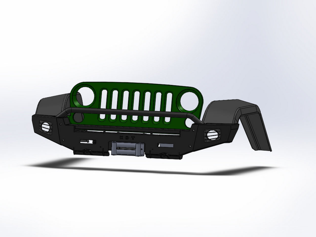 картинка Передний силовой бампер - Jeep Wrangler арт.2301