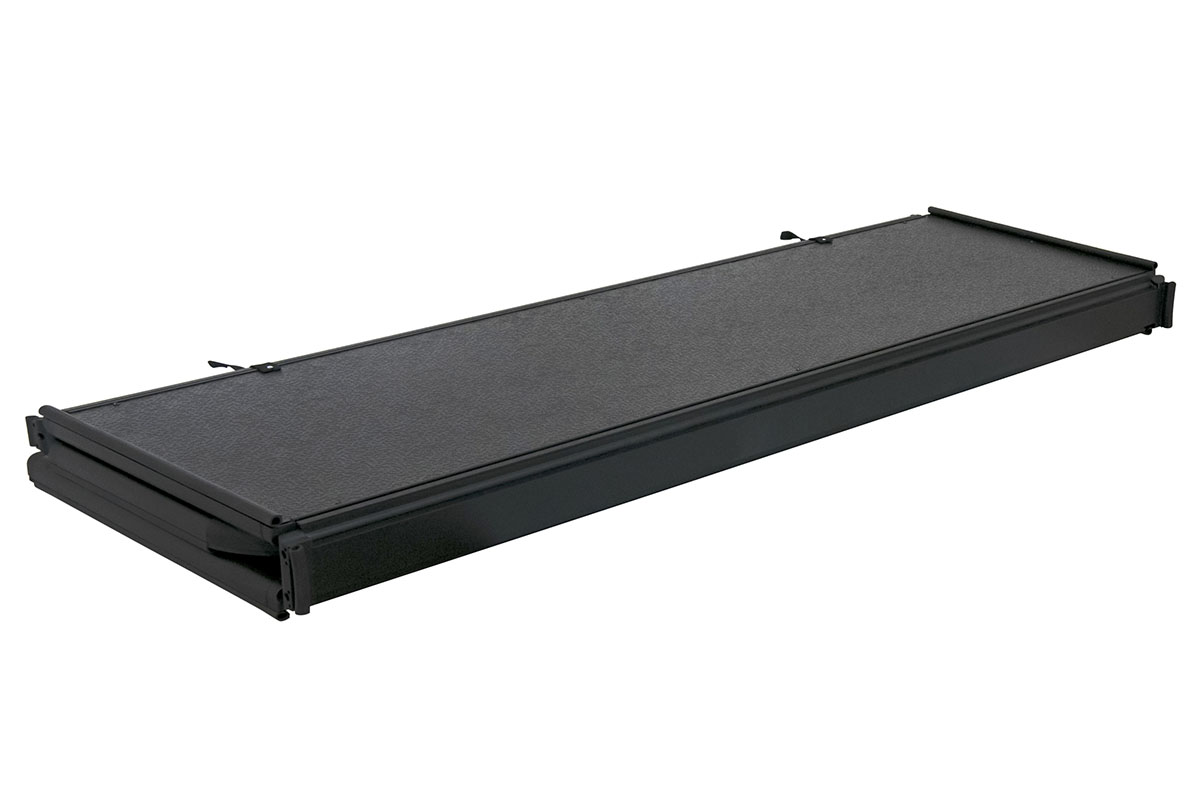 картинка Крышка кузова Toyota Hilux Revo 2015+, трёхсекционная, алюминиевая, черная 