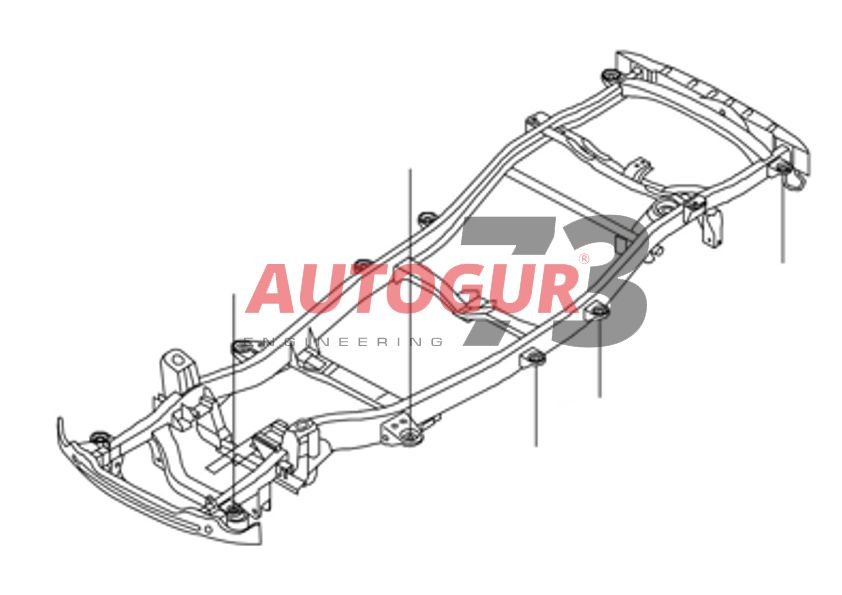 картинка Комплект бодилифт Ssang Yong Kyron (30 мм/ Ø 90 мм)