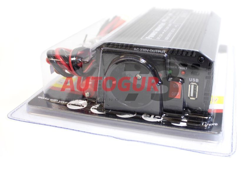 картинка Инвертор (преобразователь) напряжения автомобильный 12/220V 400W RedBtr