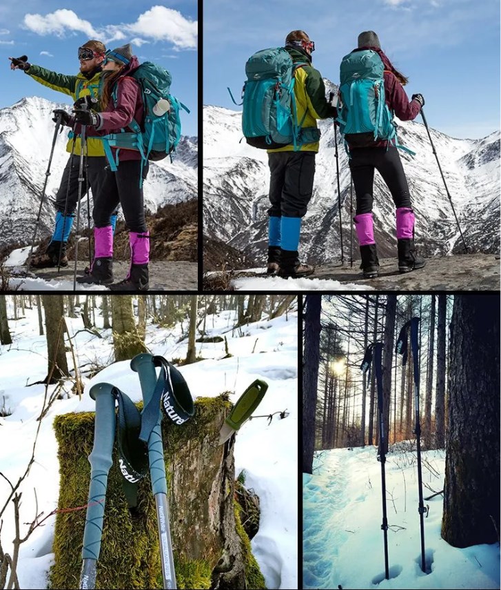 картинка Палка треккинговая, алюминиевая, ST03, серая, для ходьбы