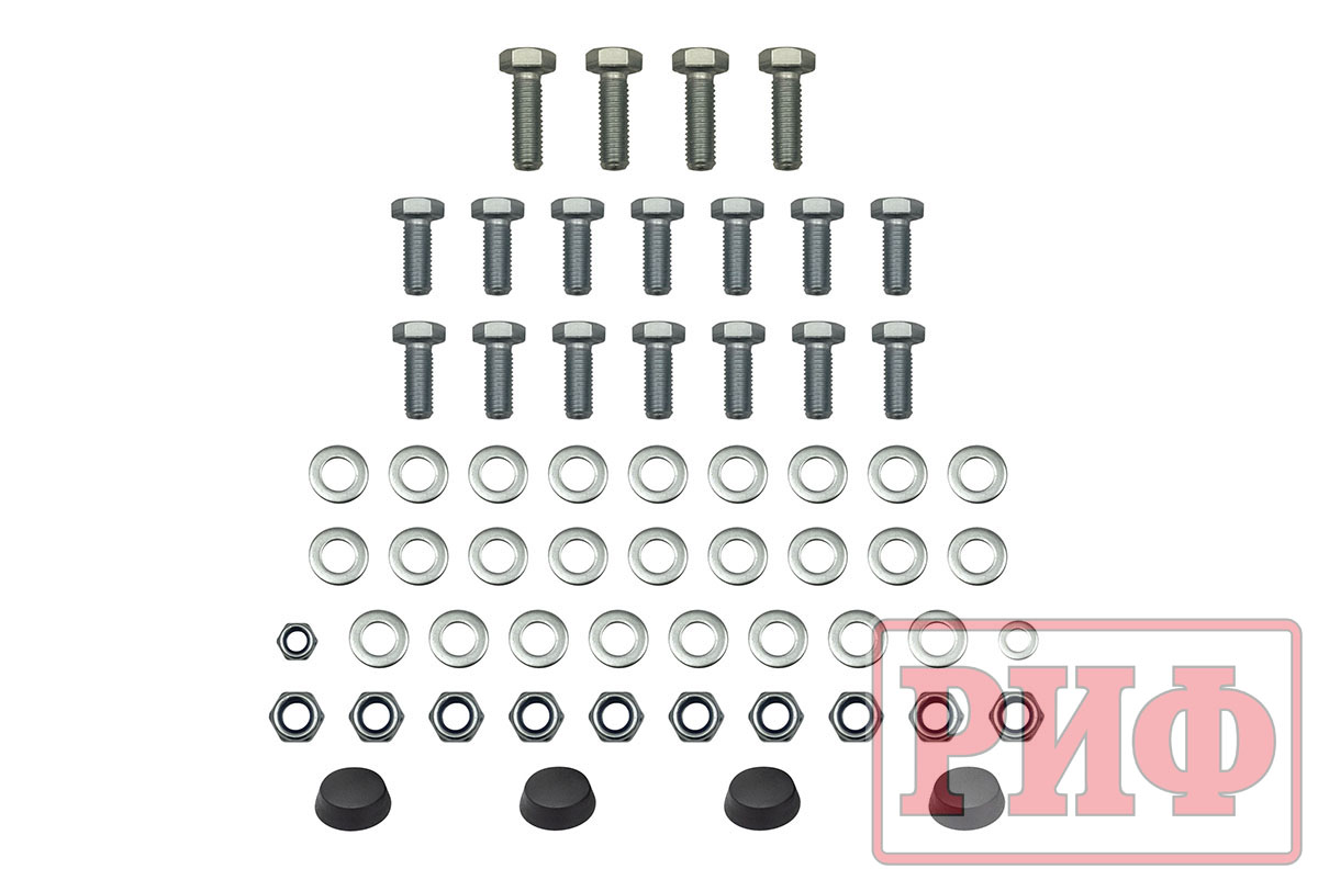 картинка Бампер задний РИФ УАЗ Буханка с фонарями, калиткой, возможностью установки фаркопа, стандарт