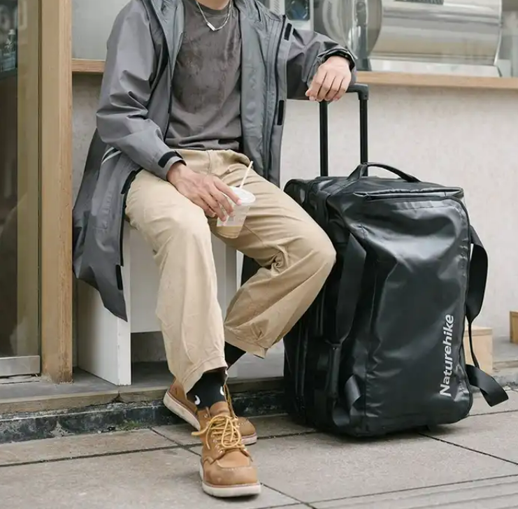 картинка Сумка дорожная Naturehike, с колесами, 65х39х34,черная