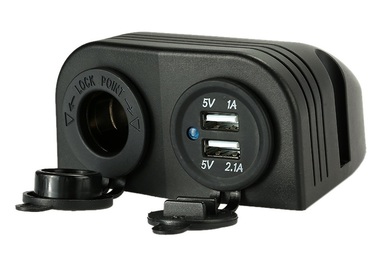 картинка Панель гнезд питания 12V и USB внешнего монтажа