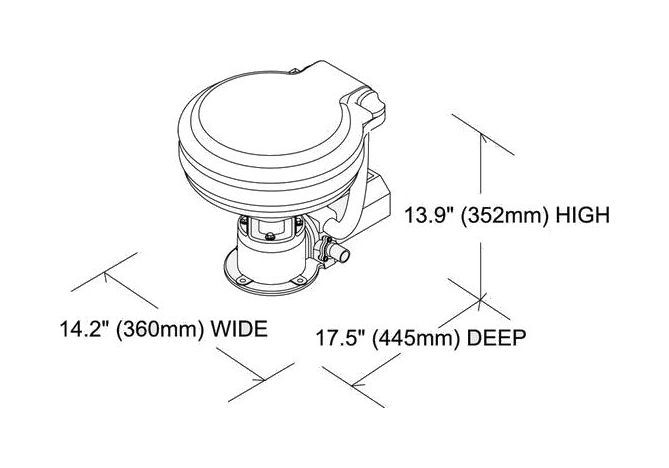 картинка Унитаз с электрической помпой 24 В
