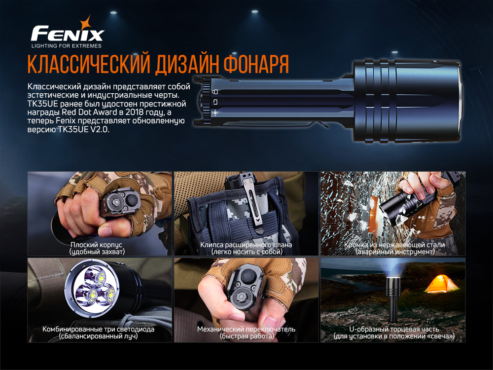картинка Фонарь Fenix TK35UE V2.0, TK35UEV20