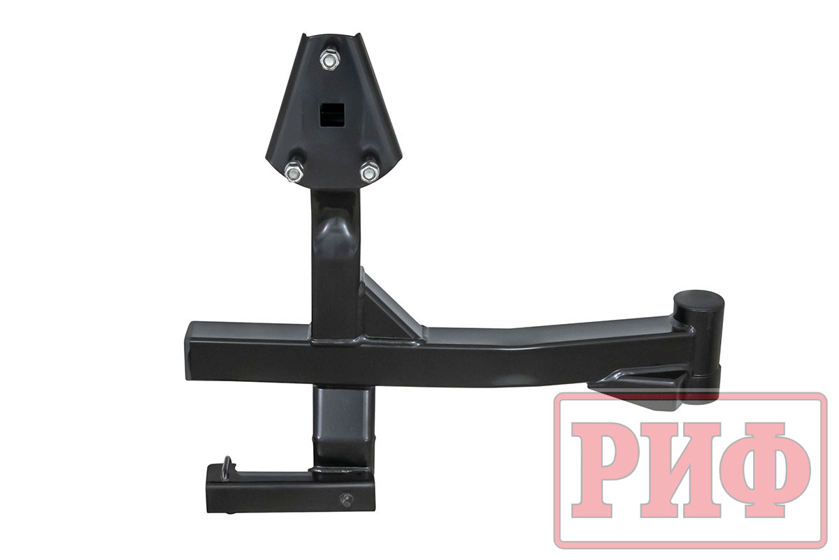 картинка Бампер РИФ задний УАЗ Хантер с квадратом под фаркоп, калиткой (справа), подсветкой номера, лифт 65 мм