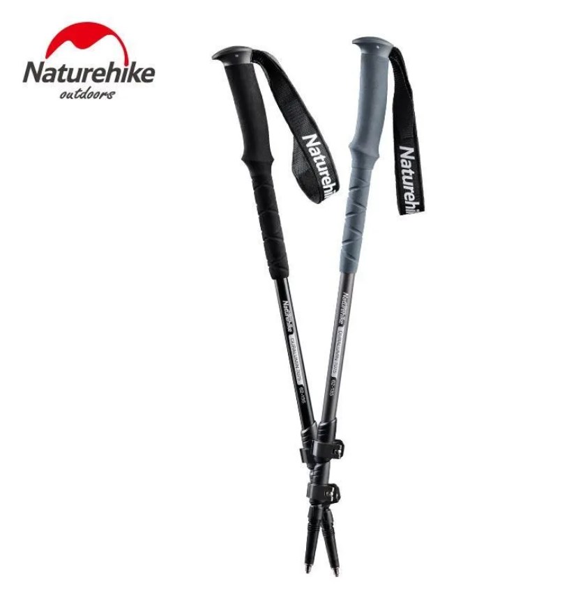 картинка Палка треккинговая, алюминиевая, ST03, серая, для ходьбы