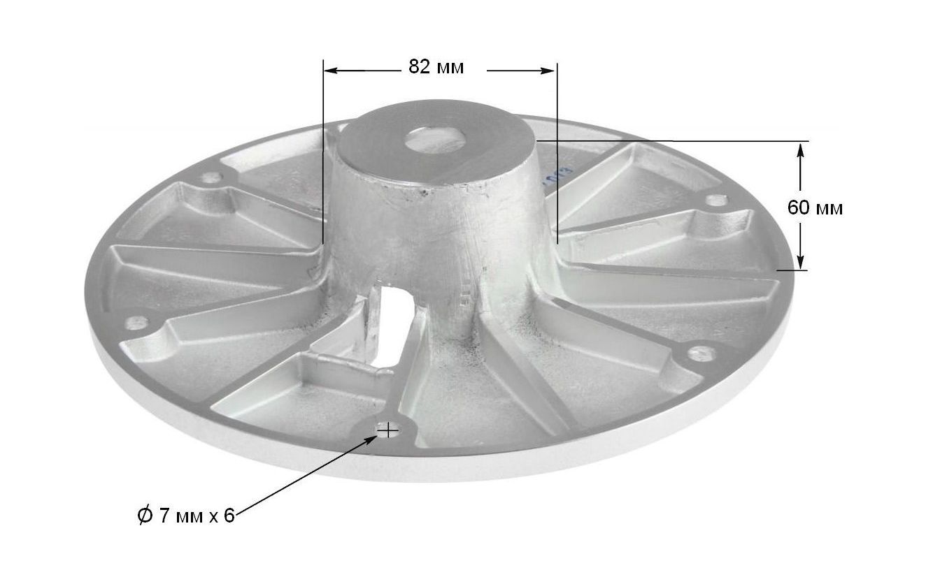 картинка Основание D229 мм врезное для стоек Taper-Lock