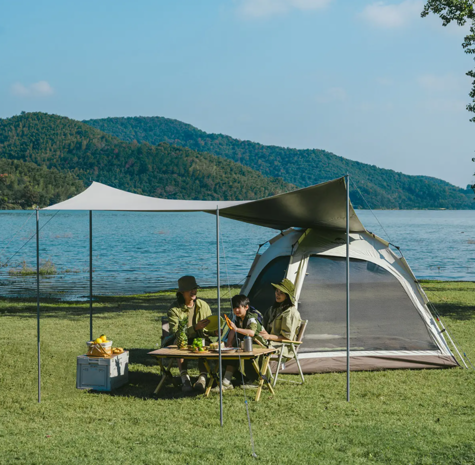 картинка Палатка Naturehike Ango 4-местная, быстросборная, коричневая