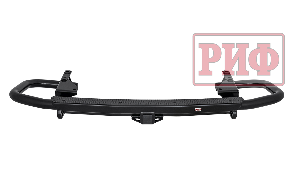 картинка Бампер задний РИФ Toyota Land Cruiser 200 2007-2015 c квадратом