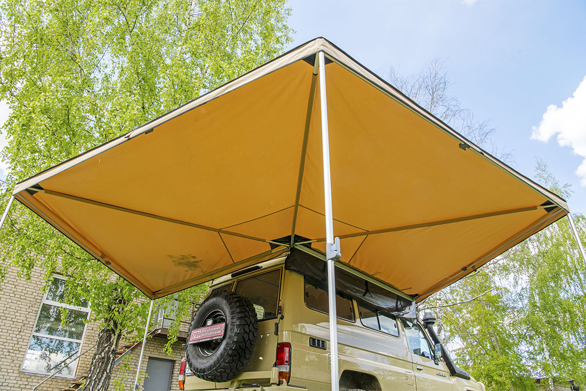 картинка Маркиза автомобильная РИФ веерная 2,5х2,5 м (правая)