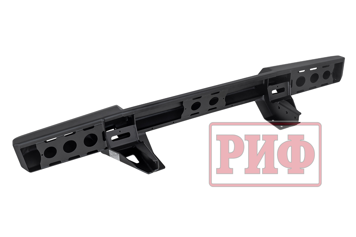 картинка Бампер РИФ силовой задний для ГАЗ Соболь NN с фонарями, возможностью установки фаркопа, стандарт