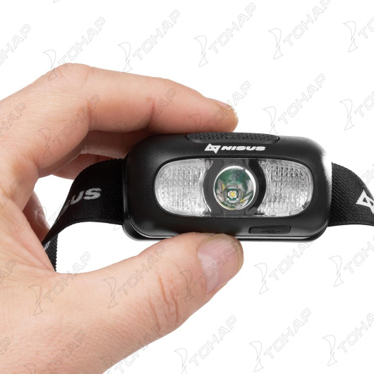 картинка Фонарь налобный NISUS 200 LM, IP44, USB