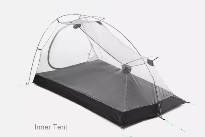 картинка Палатка Naturehike Outdoor 2-местная, алюминиевый каркас, сверхлегкая, голубой