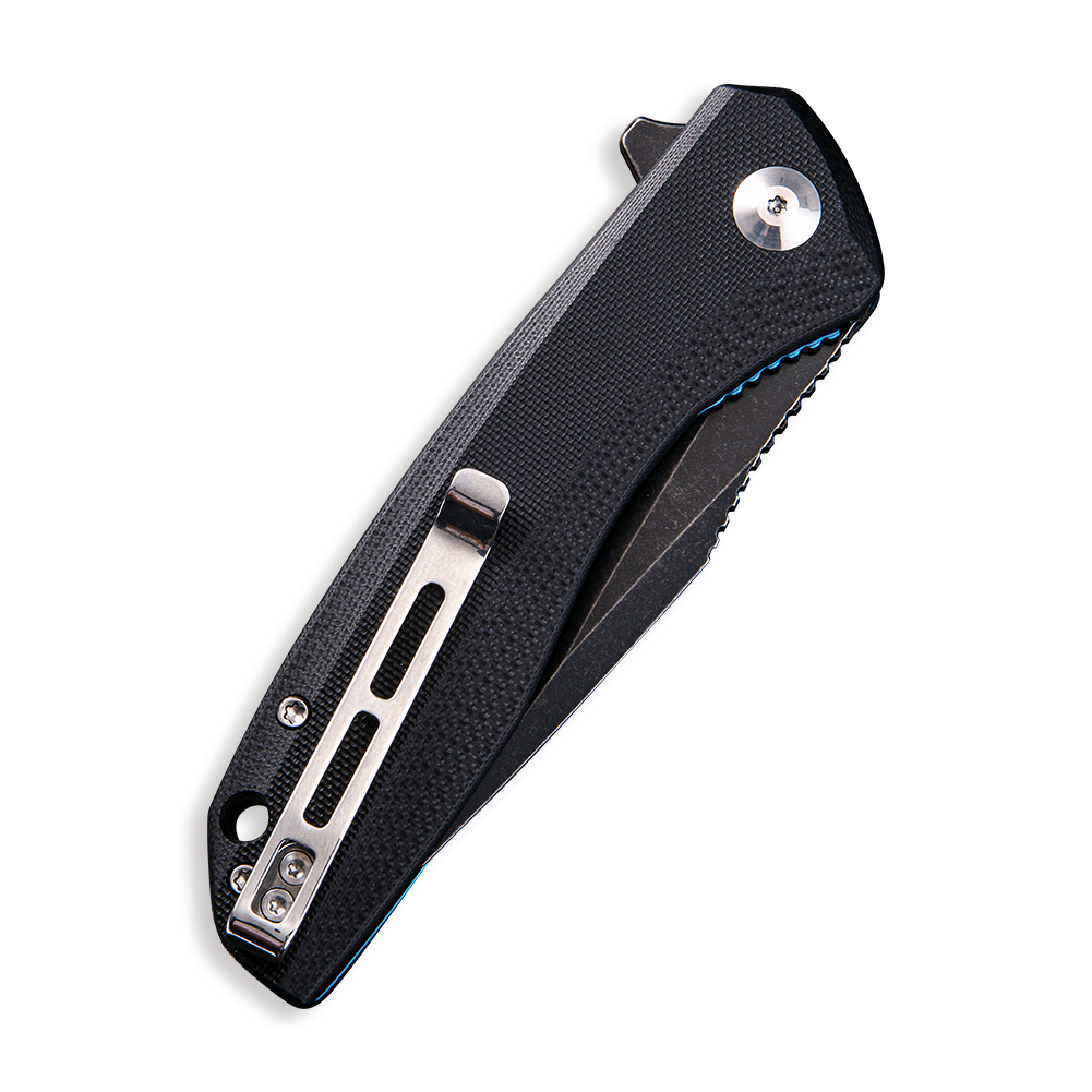 картинка Складной нож CIVIVI Baklash 9Cr18MoV Steel Black Stonewashed Handle G10 Black