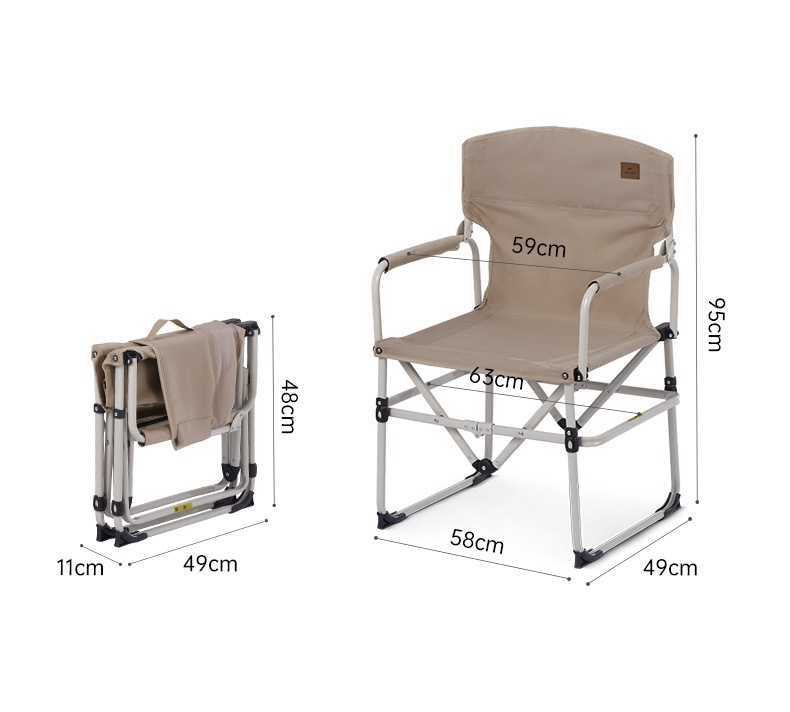 картинка Кресло туристическое Naturehike 49х56х95 см, складное, черное