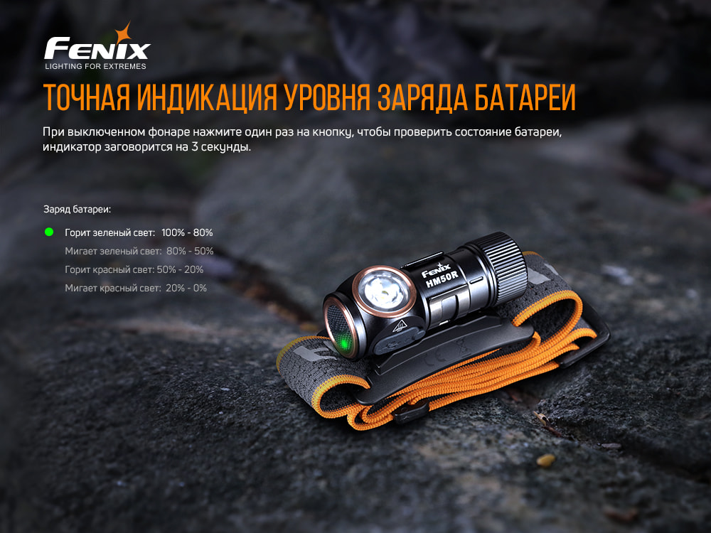 картинка Налобный фонарь Fenix HM50R V2.0, HM50RV20