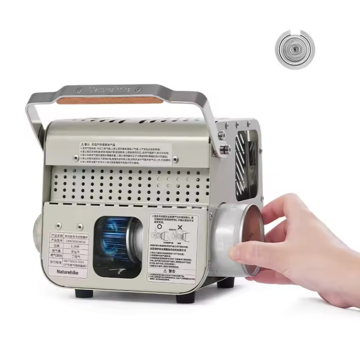 картинка Обогреватель газовый Naturehike многофункциональный, 1,1 кВт бежево-серый