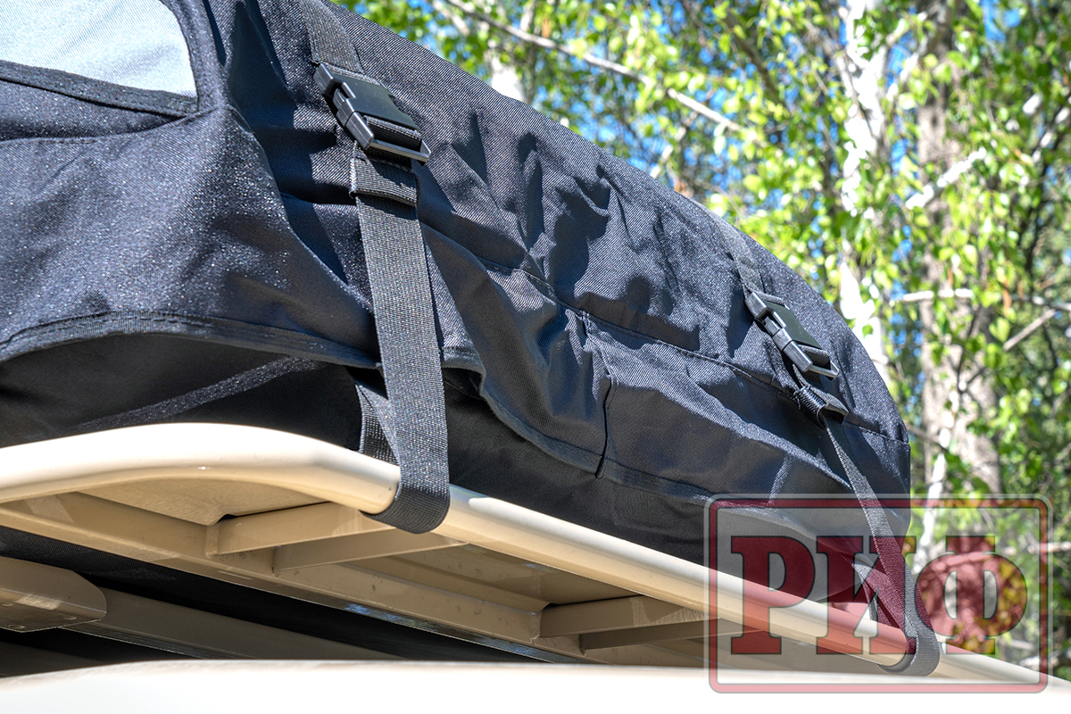 картинка Бокс автомобильный на крышу РИФ мягкий (98x73.5x32 см) 