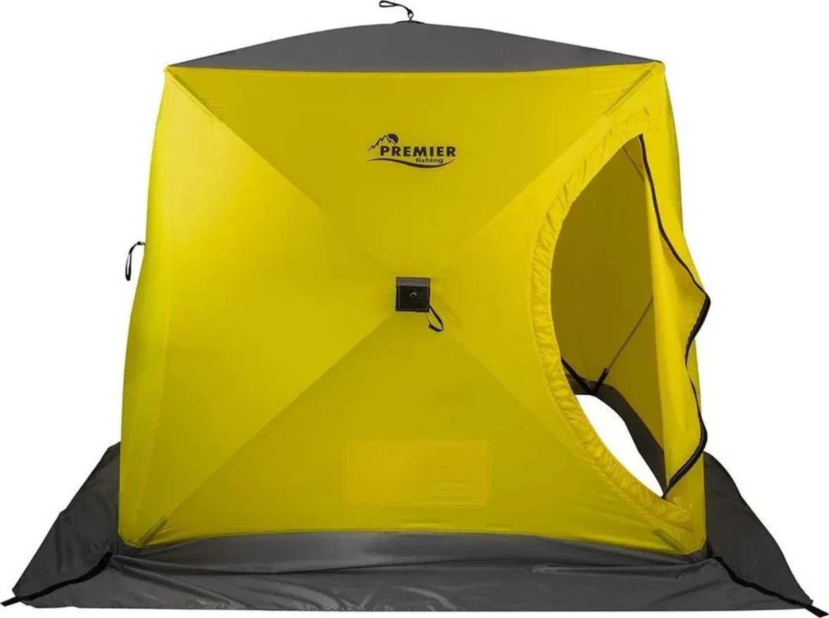 картинка Палатка зимняя PREMIER Куб-3 желтый/серый
