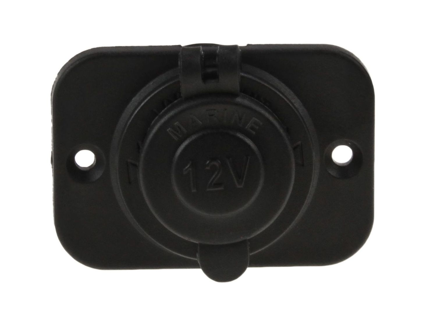 картинка Разъем прикуривателя на панели, врезной, чёрный