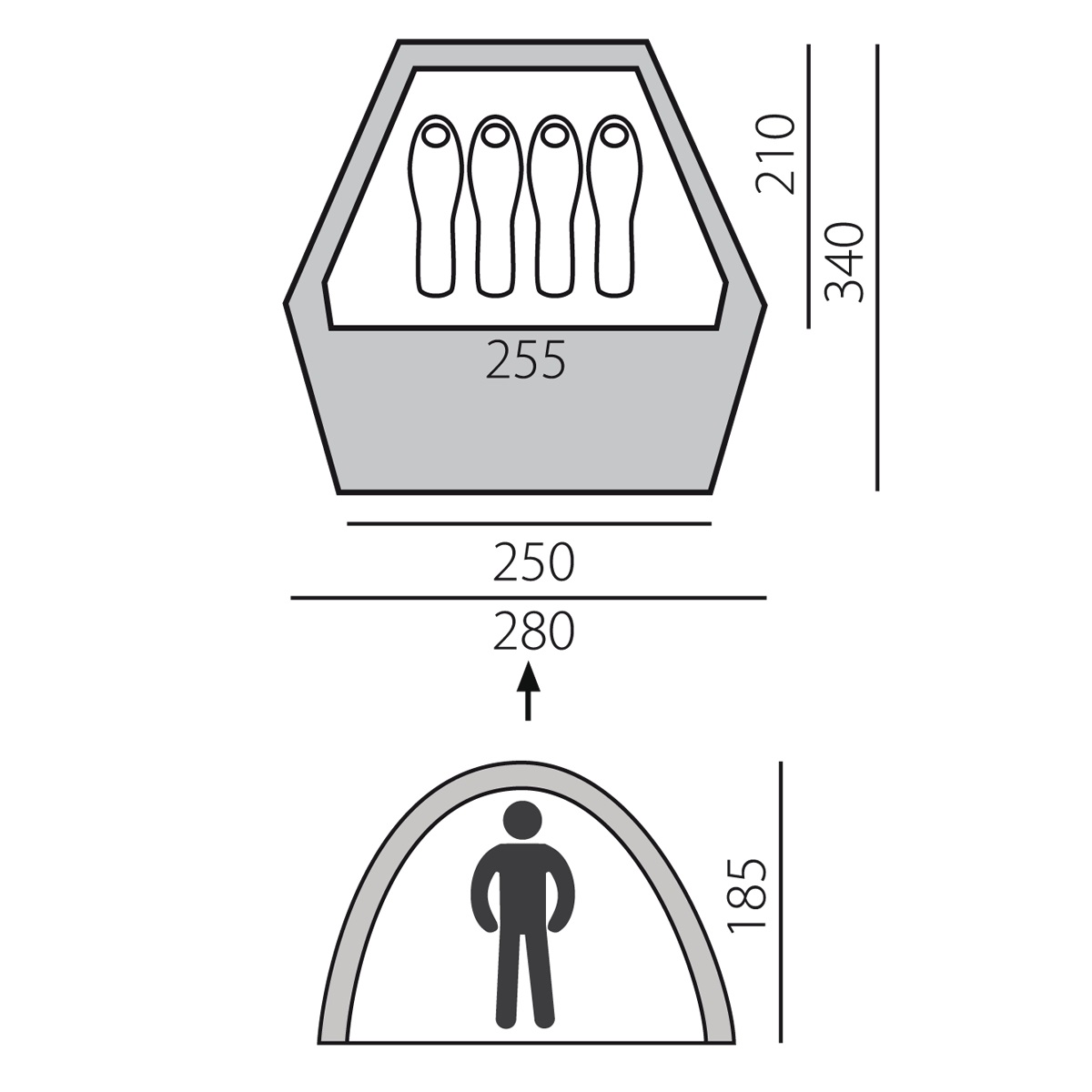 картинка Палатка BTrace Home 4 быстросборная