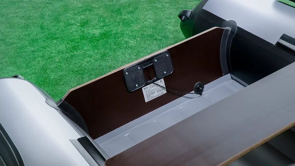 картинка Надувная лодка ПВХ, RiverBoats RB 340 НДНД, черно-серый