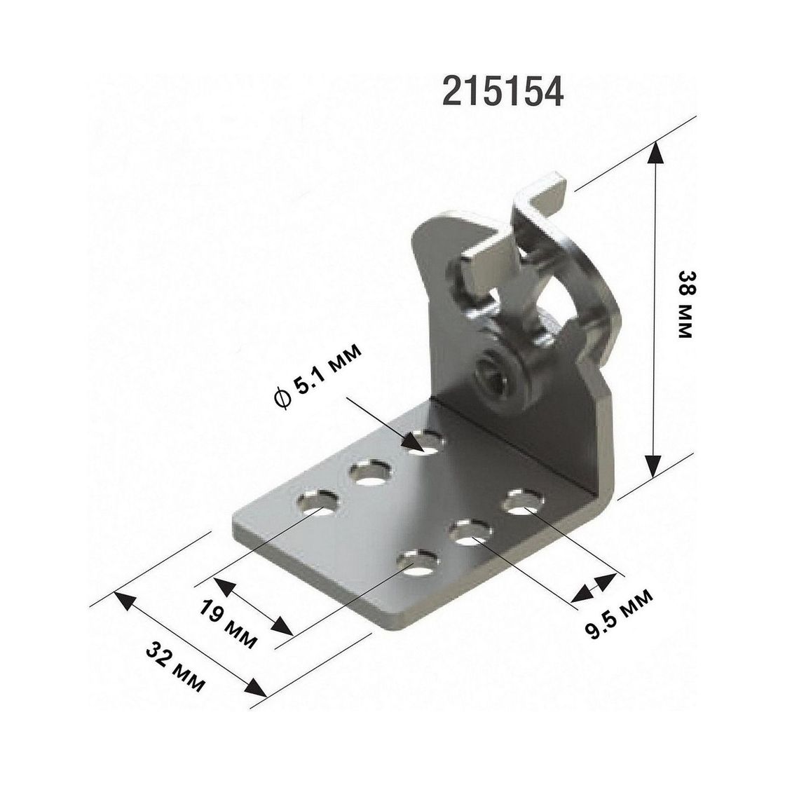 картинка Крепление для 2-х тросов ДУ