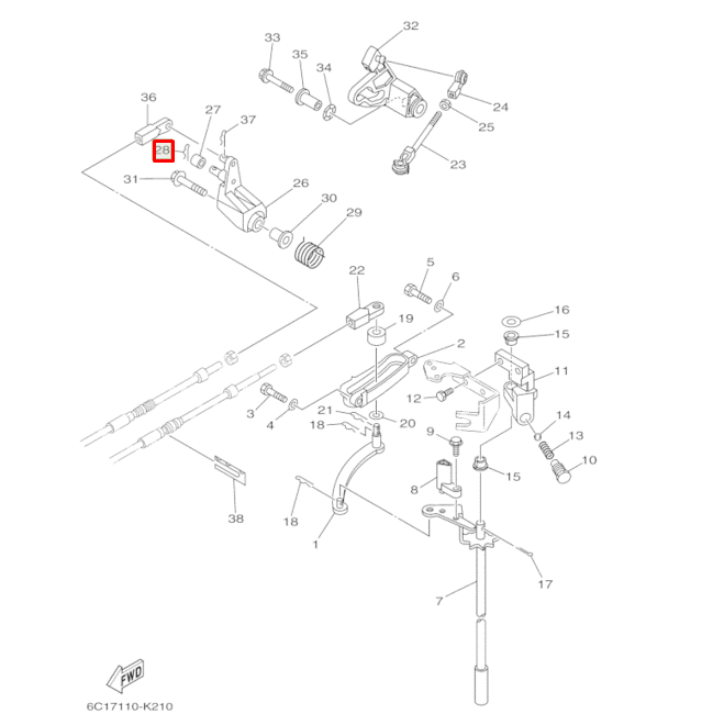 картинка Шплинт 1,3х15мм Yamaha (YUELANG)
