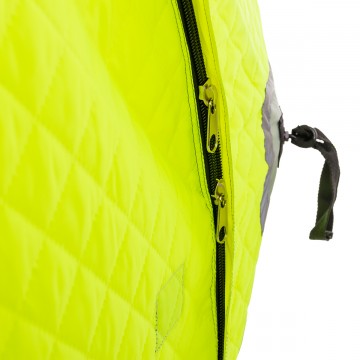 картинка Палатка зимняя PREMIER Куб утепленная 1,8х1,8 желтый люминисцентный/серый