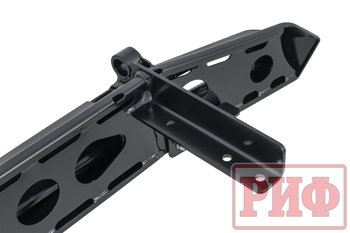 картинка Бампер задний РИФ УАЗ Хантер с квадратом под фаркоп и фонарями лифт