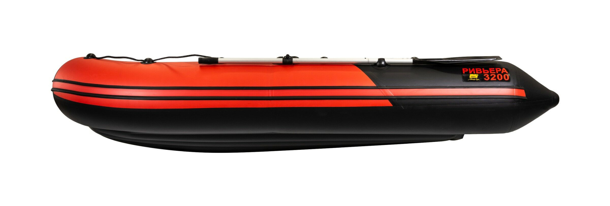 картинка Надувная лодка ПВХ, Ривьера Компакт 3200 НДНД Комби, красный/черный